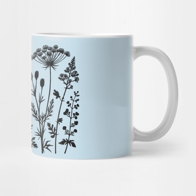 Wildflower Silhouettes by Black & Bloom 